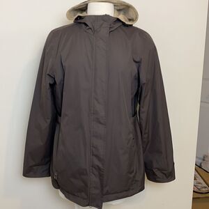 Free Country Jacket Reversible Raincoat with Faux Fur. Large EUC